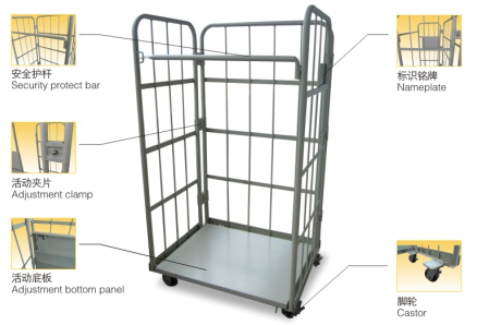 Faltbarer Rollcontainer