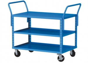 Modularer Trolley mit drei Regalen